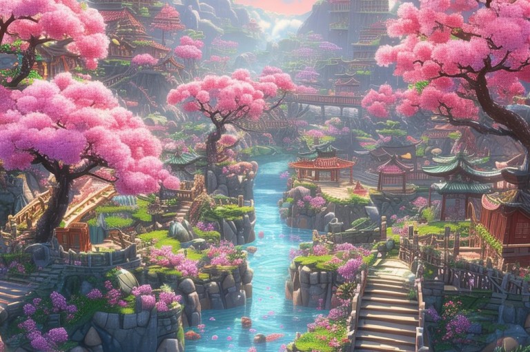五一假期，桃花源记手游带你穿越至梦幻避暑秘境。